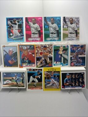 Larry Walker lot of 13 (Expos, Rockies)